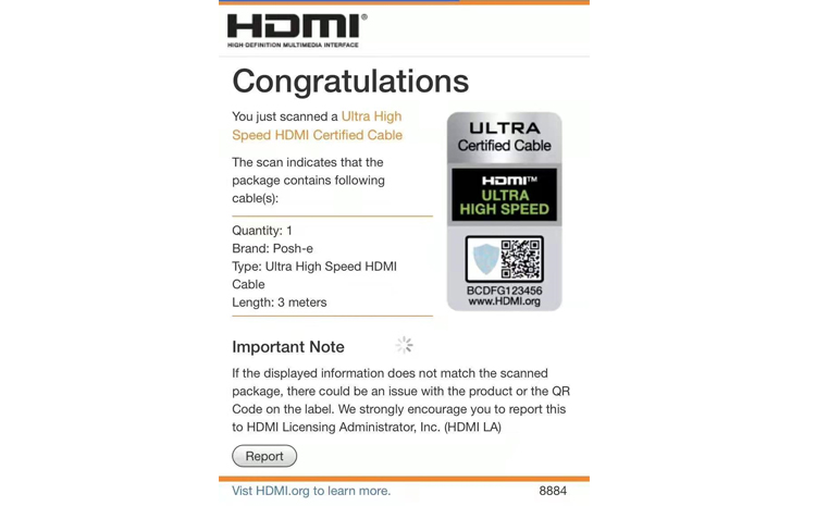 HDMI2.1认证