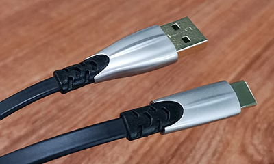 USB Type-C厂家数据线金属外壳扁线