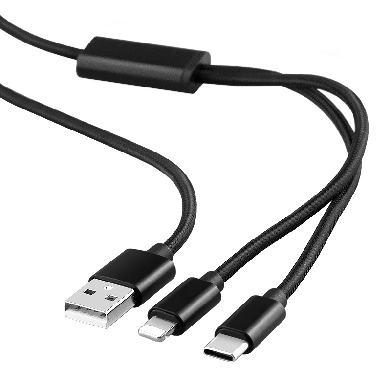 USB Type-A一拖二数据线