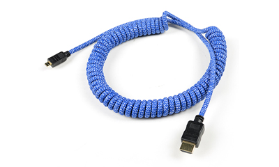 工业用HDMI 转microHDMI弹簧线